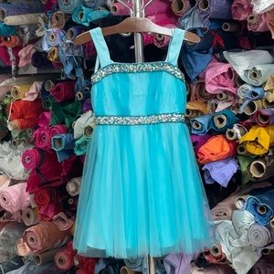 Turquoise 2-Tone Children’s Dress
